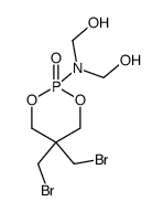 [(5,5-Bis-bromomethyl-2-oxo-2λ5-[1,3,2]dioxaphosphinan-2-yl)-hydroxymethyl-amino]-methanol Structure