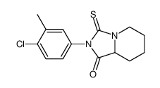 2-(4-chloro-3-methylphenyl)-3-sulfanylidene-6,7,8,8a-tetrahydro-5H-imidazo[1,5-a]pyridin-1-one Structure