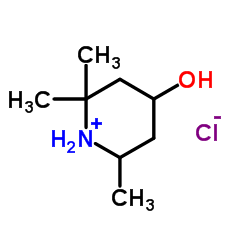 4-HYDROXY-2,2,6-TRIMETHYL-PIPERIDINIUM CHLORIDE structure
