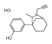 3-(6-methyl-7-prop-2-ynyl-7-azabicyclo[3.2.1]octan-5-yl)phenol,hydrochloride Structure