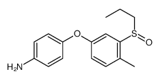 4-(4-methyl-3-propylsulfinylphenoxy)aniline Structure