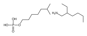 isooctyl dihydrogen phosphate, compound with 2-ethylhexylamine (1:2)结构式