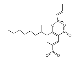 2-(1-methylheptyl)-4,6-dinitrophenyl crotonate Structure