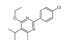 2-(4-chlorophenyl)-4-ethoxy-6-methyl-5-propan-2-ylpyrimidine结构式