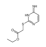ethyl 2-(4-aminopyrimidin-2-yl)sulfanylacetate结构式