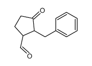 2-benzyl-3-oxocyclopentane-1-carbaldehyde Structure