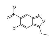 5-chloro-6-nitro-3-ethylbenzo[c]isoxazole Structure