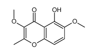 5-hydroxy-3,6-dimethoxy-2-methylchromen-4-one Structure