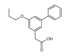 5-Propoxy-3-biphenylacetic acid结构式