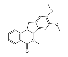 8,9-Dimethoxy-6-methyl-11,11a-dihydro-6H,6aH-indeno[1,2-c]isoquinolin-5-one Structure