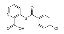 3-(4-chlorobenzoyl)sulfanylpyridine-2-carboxylic acid Structure