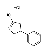 4-phenylpyrrolidin-2-one,hydrochloride结构式