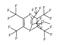 2,3,5,6,7,8-hexakis(trifluoromethyl)-7-methoxy-1,4-diphosphabicyclo[2.2.2]octa-2,5-diene结构式