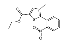 ethyl 4-methyl-5-(2-nitrophenyl)thiophene-2-carboxylate Structure