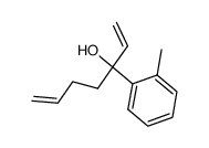 3-o-Tolyl-3-hydroxyhepta-1,6-dien结构式