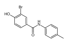 3-bromo-4-hydroxy-N-(4-methylphenyl)benzamide结构式