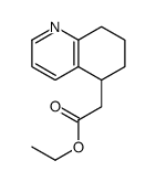 ethyl 2-(5,6,7,8-tetrahydroquinolin-5-yl)acetate结构式