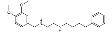 N'-[(3,4-dimethoxyphenyl)methyl]-N-(4-phenylbutyl)ethane-1,2-diamine Structure