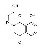 8-hydroxy-2-(2-hydroxyethylamino)naphthalene-1,4-dione Structure