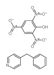4-benzylpyridine; 2,4,6-trinitrophenol structure
