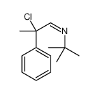 N-tert-butyl-2-chloro-2-phenylpropan-1-imine Structure