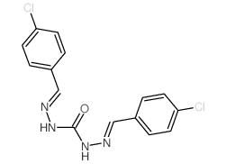 1,3-bis[(4-chlorophenyl)methylideneamino]urea Structure