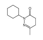 2-cyclohexyl-6-methyl-4,5-dihydro-2H-pyridazin-3-one结构式