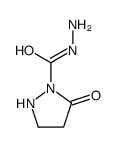 1-Pyrazolidinecarboxylicacid,5-oxo-,hydrazide(9CI) structure