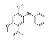 1-(2,4-dimethoxy-5-phenylselanylphenyl)ethanone Structure