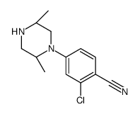 2-chloro-4-[(2S,5R)-2,5-dimethylpiperazin-1-yl]benzonitrile结构式