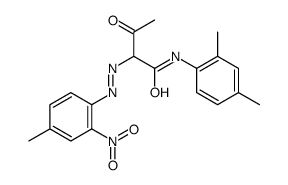 N-(2,4-dimethylphenyl)-2-[(4-methyl-2-nitrophenyl)azo]-3-oxobutyramide Structure