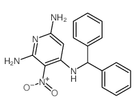 2,4,6-Pyridinetriamine,N4-(diphenylmethyl)-3-nitro- Structure