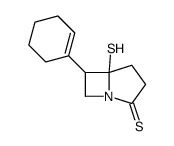 6-(cyclohexen-1-yl)-5-sulfanyl-1-azabicyclo[3.2.0]heptane-2-thione结构式