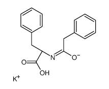 potassium,(2S)-3-phenyl-2-[(2-phenylacetyl)amino]propanoate Structure