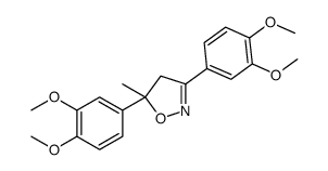 3,5-bis(3,4-dimethoxyphenyl)-5-methyl-4H-1,2-oxazole Structure