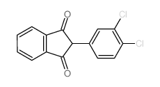 1H-Indene-1,3(2H)-dione,2-(3,4-dichlorophenyl)- Structure