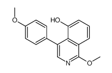 1-methoxy-4-(4-methoxyphenyl)isoquinolin-5-ol结构式