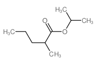 propan-2-yl 2-methylpentanoate结构式
