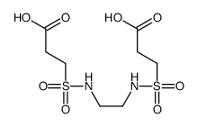 3-[2-(2-carboxyethylsulfonylamino)ethylsulfamoyl]propanoic acid结构式
