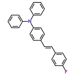 [4-[2-(4-Fluorophenyl)vinyl]phenyl]diphenylamine结构式