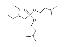 Diethylaminomethyl-phosphonic acid bis-(2-dimethylamino-ethyl) ester Structure