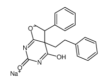 5-(α-Methylbenzyl)-5-phenethyl-2-sodiooxy-4,6(1H,5H)-pyrimidinedione Structure