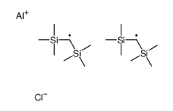 [[bis(trimethylsilyl)methyl-chloroalumanyl]-trimethylsilylmethyl]-trimethylsilane结构式