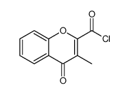 3-methyl-4-oxochromene-2-carbonyl chloride结构式
