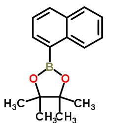 4,4,5,5-四甲基-2-(1-萘基)-1,3,2-二氧环戊硼烷结构式