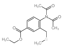 ethyl 4-(diacetylamino)-3-(methylsulfanylmethyl)benzoate Structure