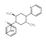 (2S,5R)-2,5-dimethyl-N-phenyl-4-pyridin-2-yl-piperazine-1-carbothioamide结构式