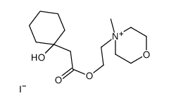 2-(4-methylmorpholin-4-ium-4-yl)ethyl 2-(1-hydroxycyclohexyl)acetate,iodide Structure