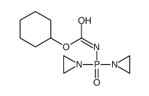 cyclohexyl N-[bis(aziridin-1-yl)phosphoryl]carbamate Structure