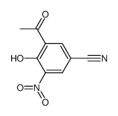 5-Cyano-2-hydroxy-3-nitro-acetophenon Structure